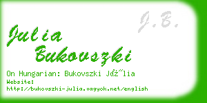 julia bukovszki business card